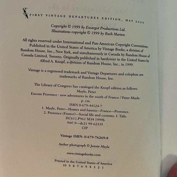 3 for $15: Peter Mayle’s Encore Provence: New Adventures in the South of France - Picture 3 of 4